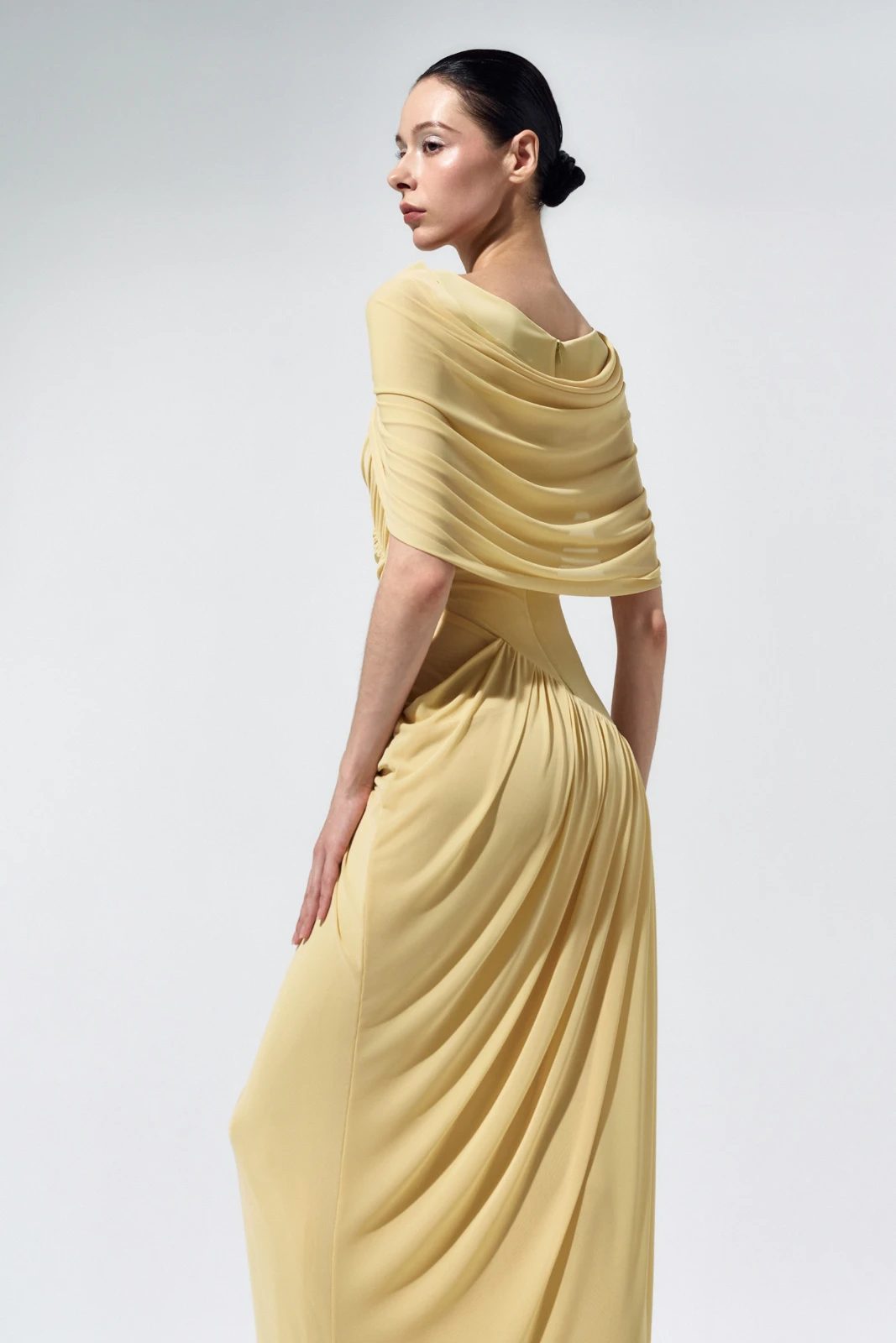 Solea Ruched Draping Maxi Dress - MEAN BLVD