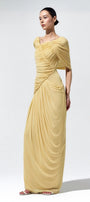 Solea Ruched Draping Maxi Dress - MEAN BLVD