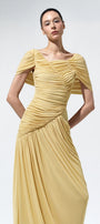 Solea Ruched Draping Maxi Dress - MEAN BLVD