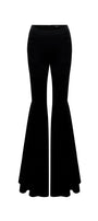 Soleila Fit and Flare High Waist Crepe Floor Length Pants - MEAN BLVD