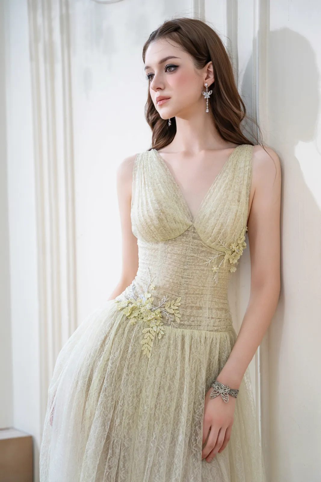 Solene Floral Applique Maxi Dress - MEAN BLVD