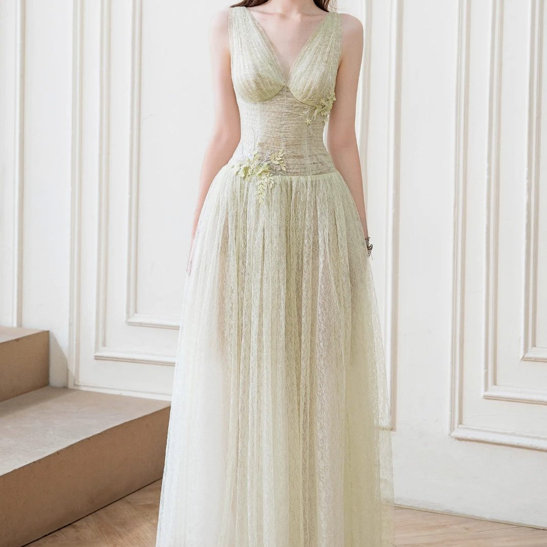 Solene Floral Applique Maxi Dress - MEAN BLVD