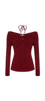Son Bodycon Long Sleeved Knitted Fabric Top - MEAN BLVD