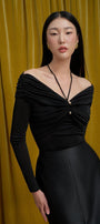 Son Bodycon Long Sleeved Knitted Fabric Top - MEAN BLVD