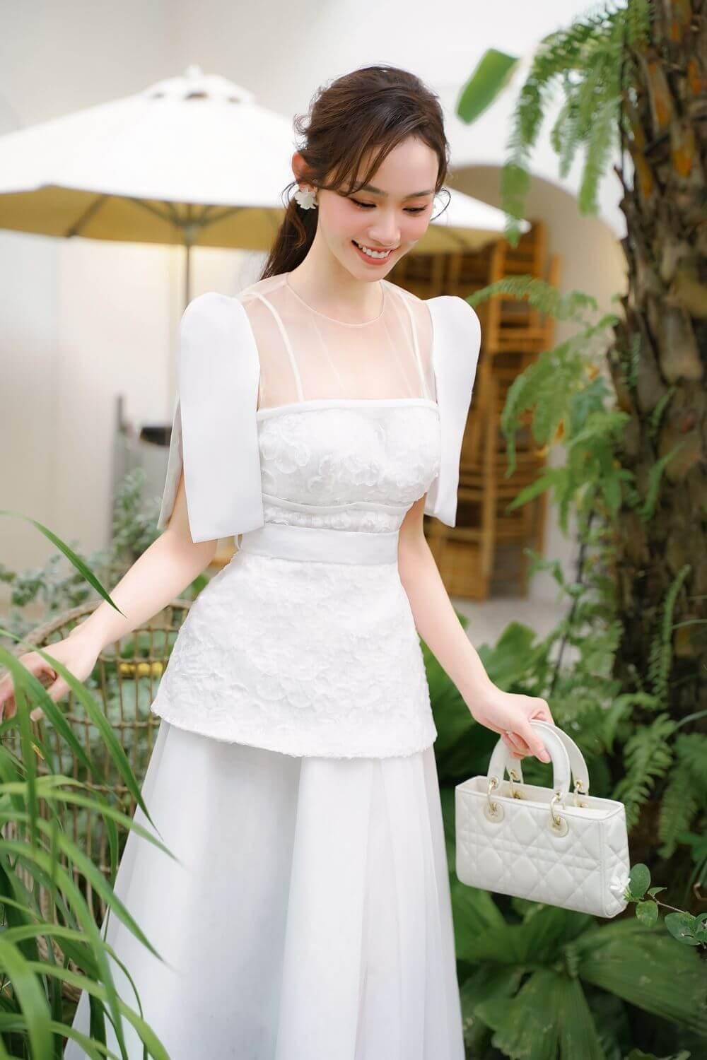 Sophia A-line Flared Tulle Midi Skirt - MEAN BLVD