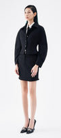 Sophia Fit and Flare Bouffant Sleeved Wool Blend Jacket - MEAN BLVD