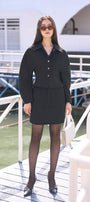 Sophia Fit and Flare Bouffant Sleeved Wool Blend Jacket - MEAN BLVD