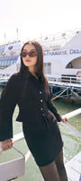 Sophia Fit and Flare Bouffant Sleeved Wool Blend Jacket - MEAN BLVD