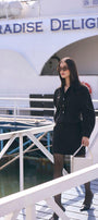 Sophia Fit and Flare Bouffant Sleeved Wool Blend Jacket - MEAN BLVD