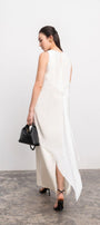Ruby Straight Sleeveless Silk Chiffon Ankle Length Dress - MEAN BLVD