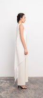 Ruby Straight Sleeveless Silk Chiffon Ankle Length Dress - MEAN BLVD