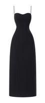 Sophia Straight Sweetheart Neck Crepe Midi Dress - MEAN BLVD
