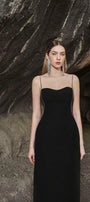 Sophia Straight Sweetheart Neck Crepe Midi Dress - MEAN BLVD