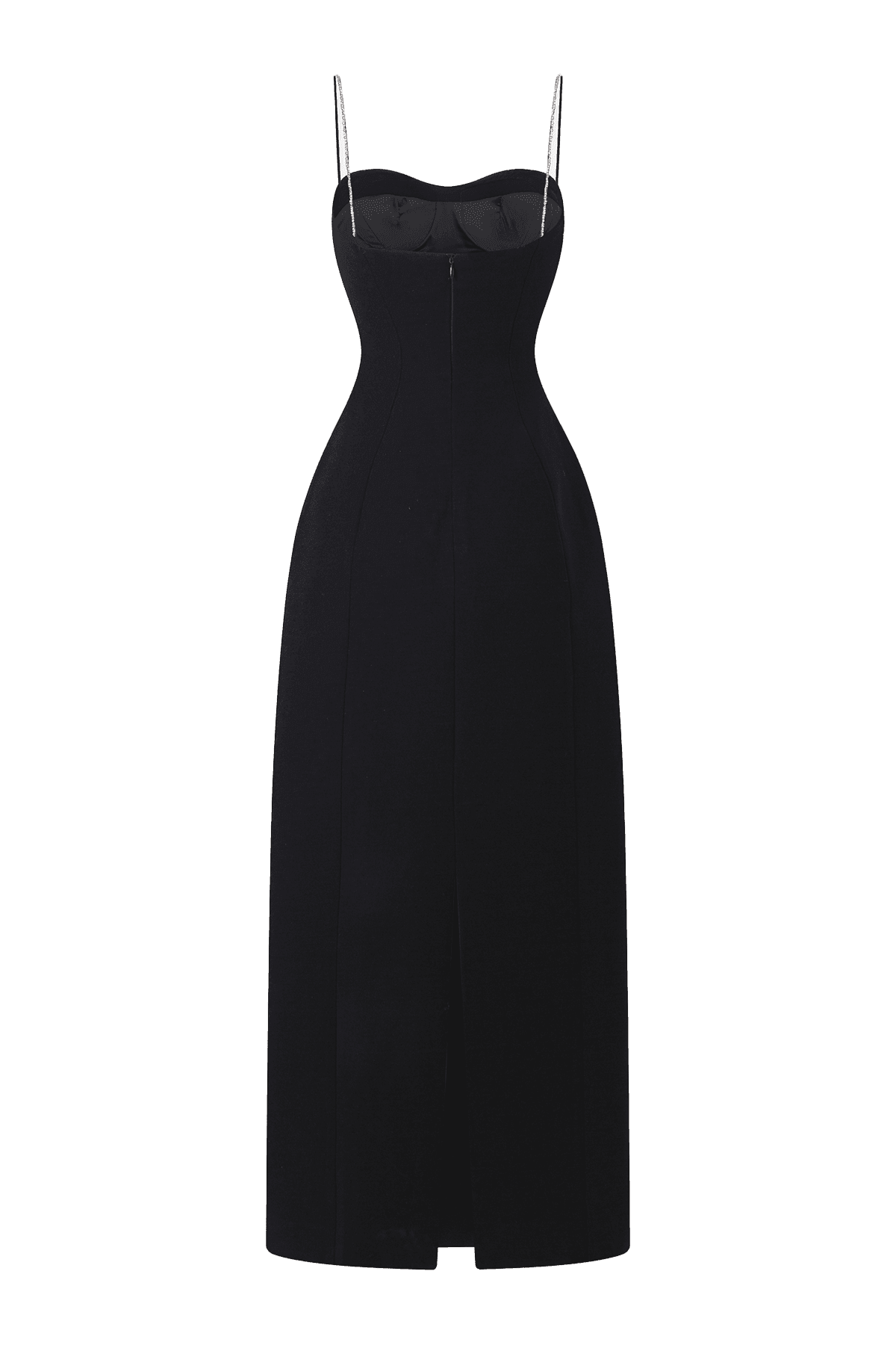 Sophia Straight Sweetheart Neck Crepe Midi Dress - MEAN BLVD