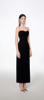 Sophia Straight Sweetheart Neck Crepe Midi Dress - MEAN BLVD