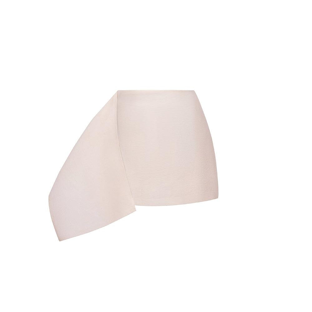 Sophie A-line Extended Flap Linen Mini Skirt - MEAN BLVD