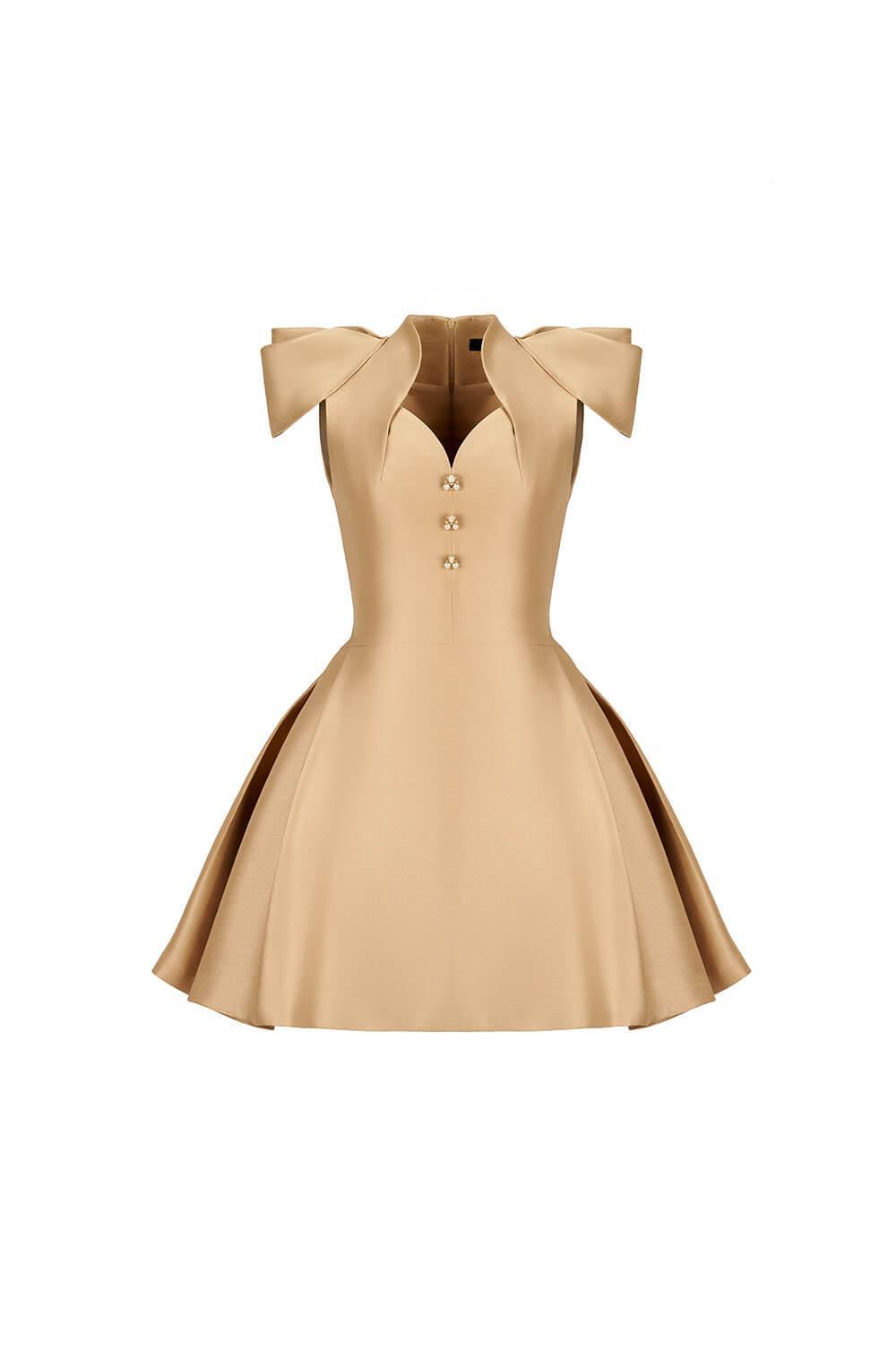 Sophie Stylized Shoulder Dress - MEAN BLVD