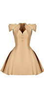 Sophie Stylized Shoulder Dress - MEAN BLVD