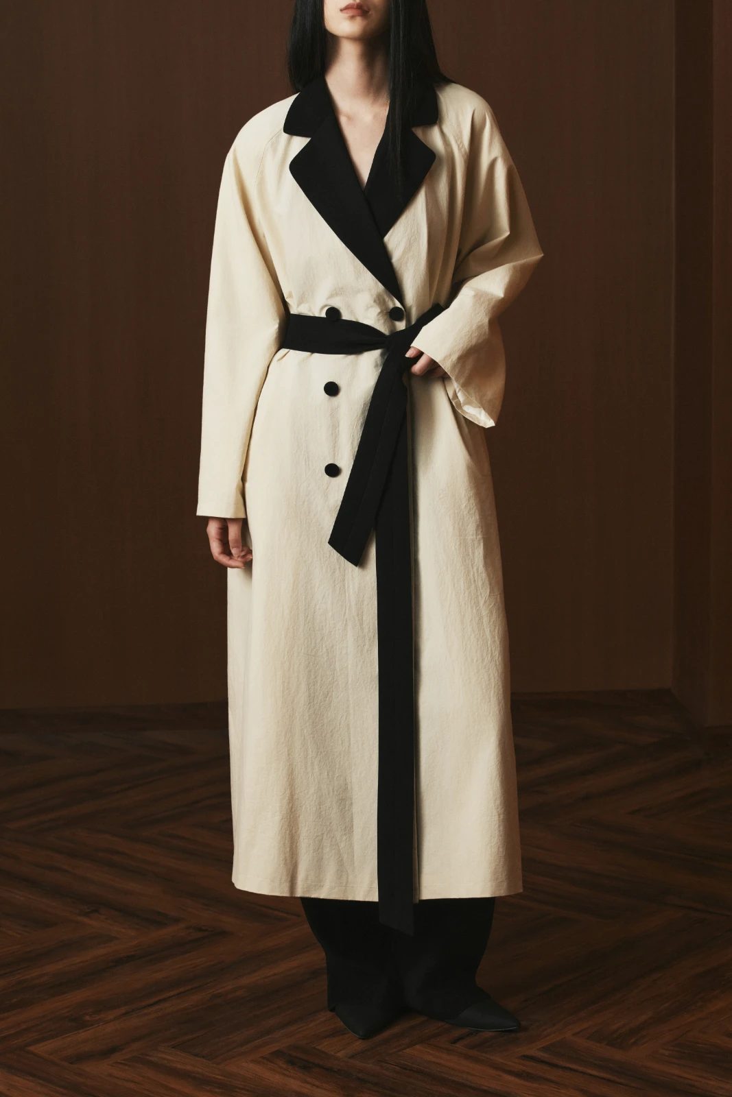 Soren Notched Lapel Trench Coat - MEAN BLVD