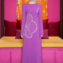 Splena A-line Boat Neck Velvet Satin Floor Length Ao Dai - MEAN BLVD