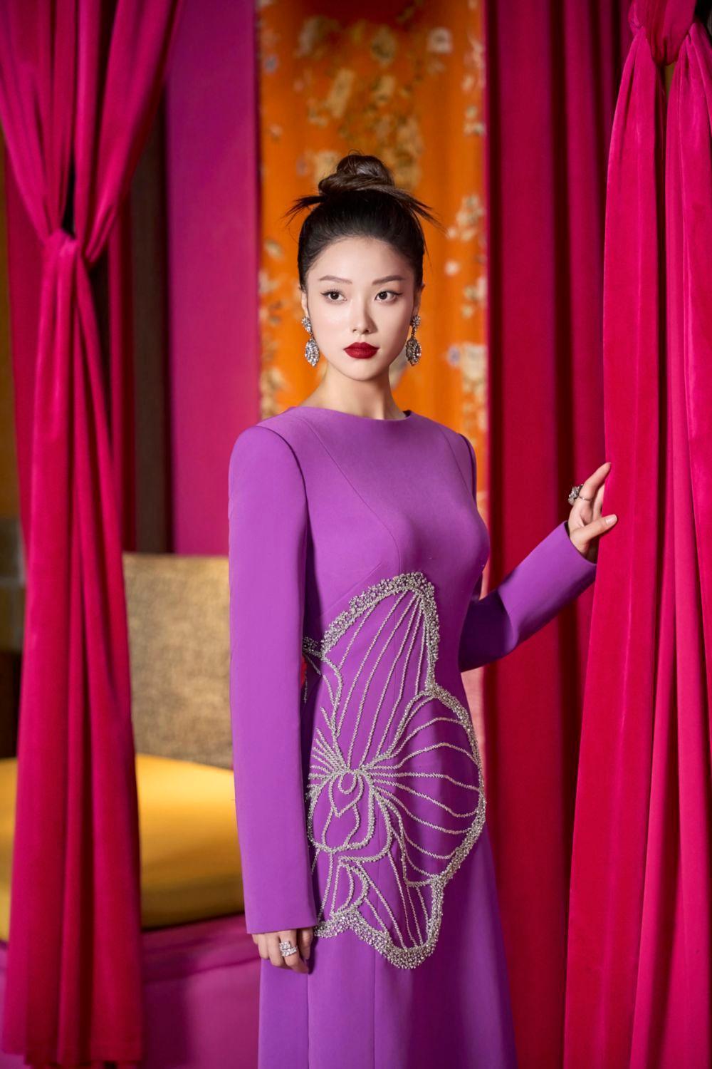 Splena A-line Boat Neck Velvet Satin Floor Length Ao Dai - MEAN BLVD