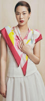 Square Printed Pattern Silk Scarf - MEAN BLVD