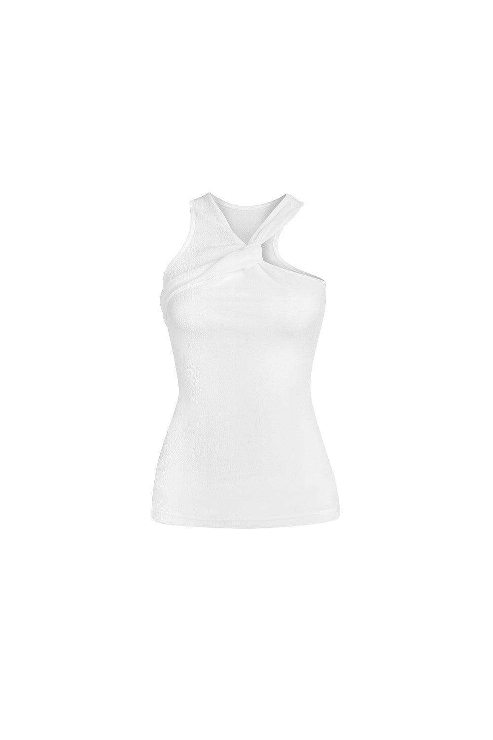 Stanton Bodycon Twisted Foam Spandex Top - MEAN BLVD