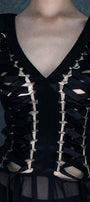 Stardust Slit Sleeveless Silk Chiffon Floor Length Dress - MEAN BLVD