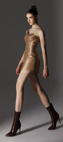 Statuesque A-line One Shoulder Brocade Silk Mini Dress - MEAN BLVD