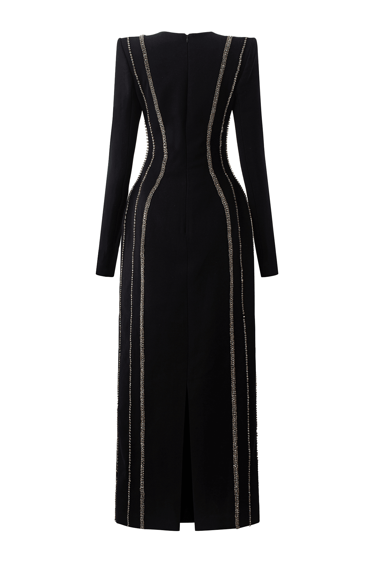 Women's Stephanie Sheath Long Sleeved Crepe Midi Dress XS/S/M/L/XL/XXL//Black/MEAN Blvd Customize / Black Women's Stephanie Sheath Long Sleeved Crepe Midi Dress XS/S/M/L/XL/XXL//Black/MEAN Blvd Customize / Black