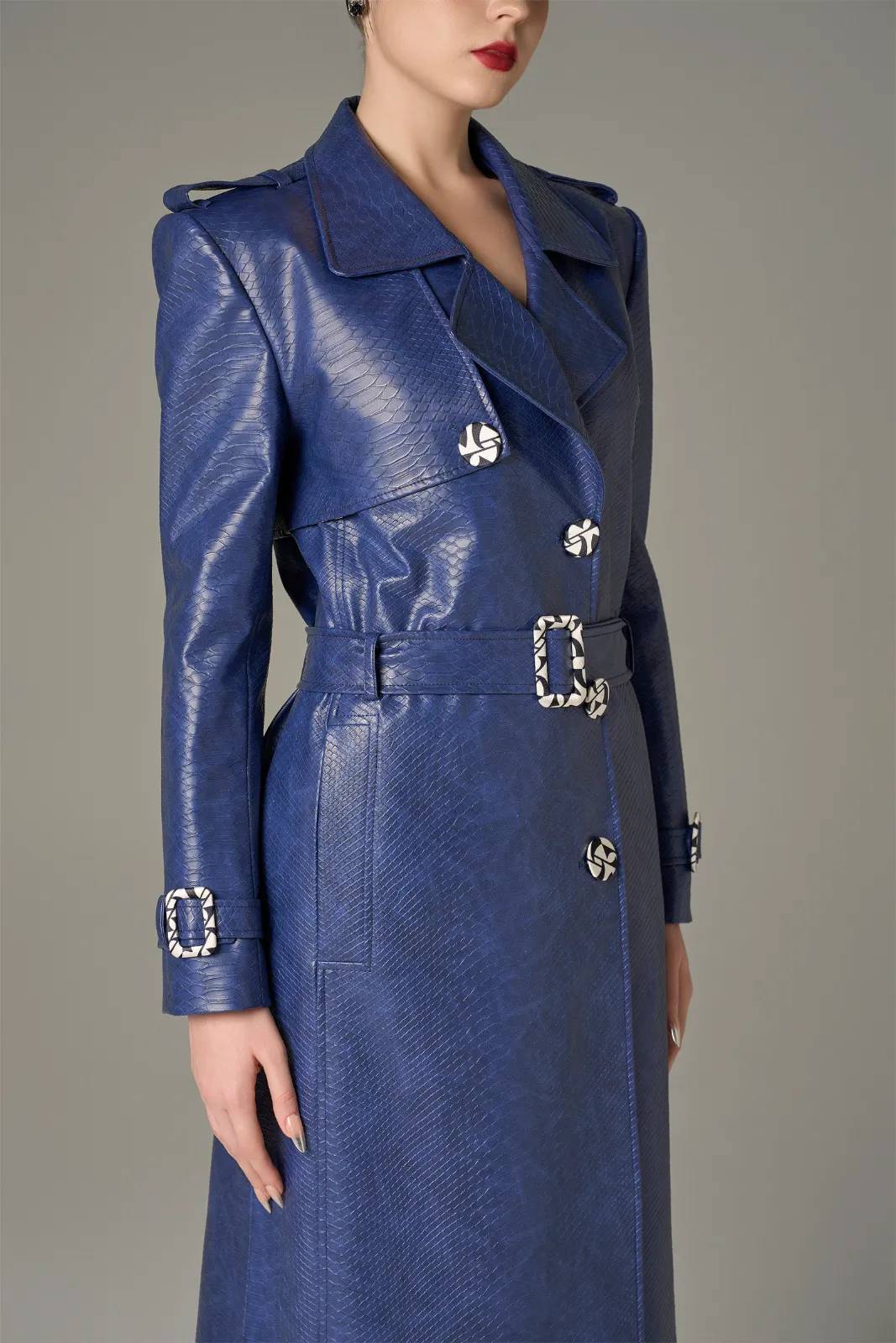 Striking Leather Trench Coat - MEAN BLVD