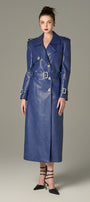 Striking Leather Trench Coat - MEAN BLVD