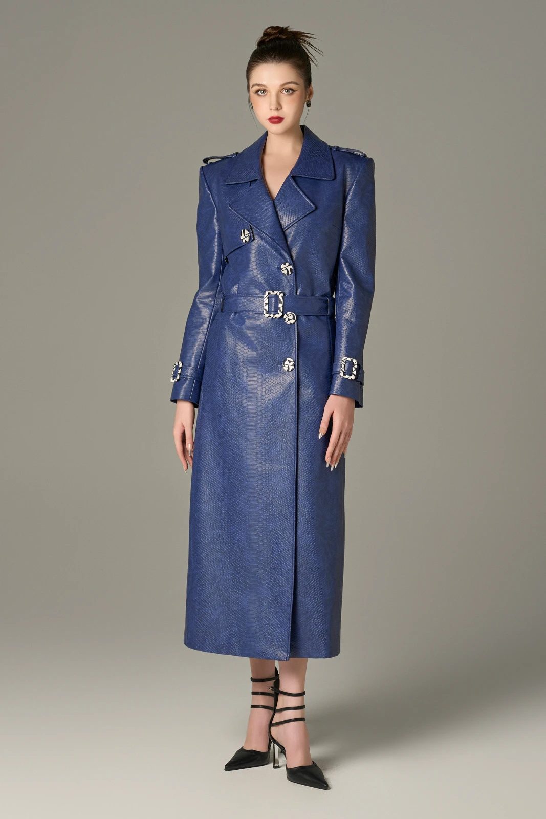 Striking Leather Trench Coat - MEAN BLVD