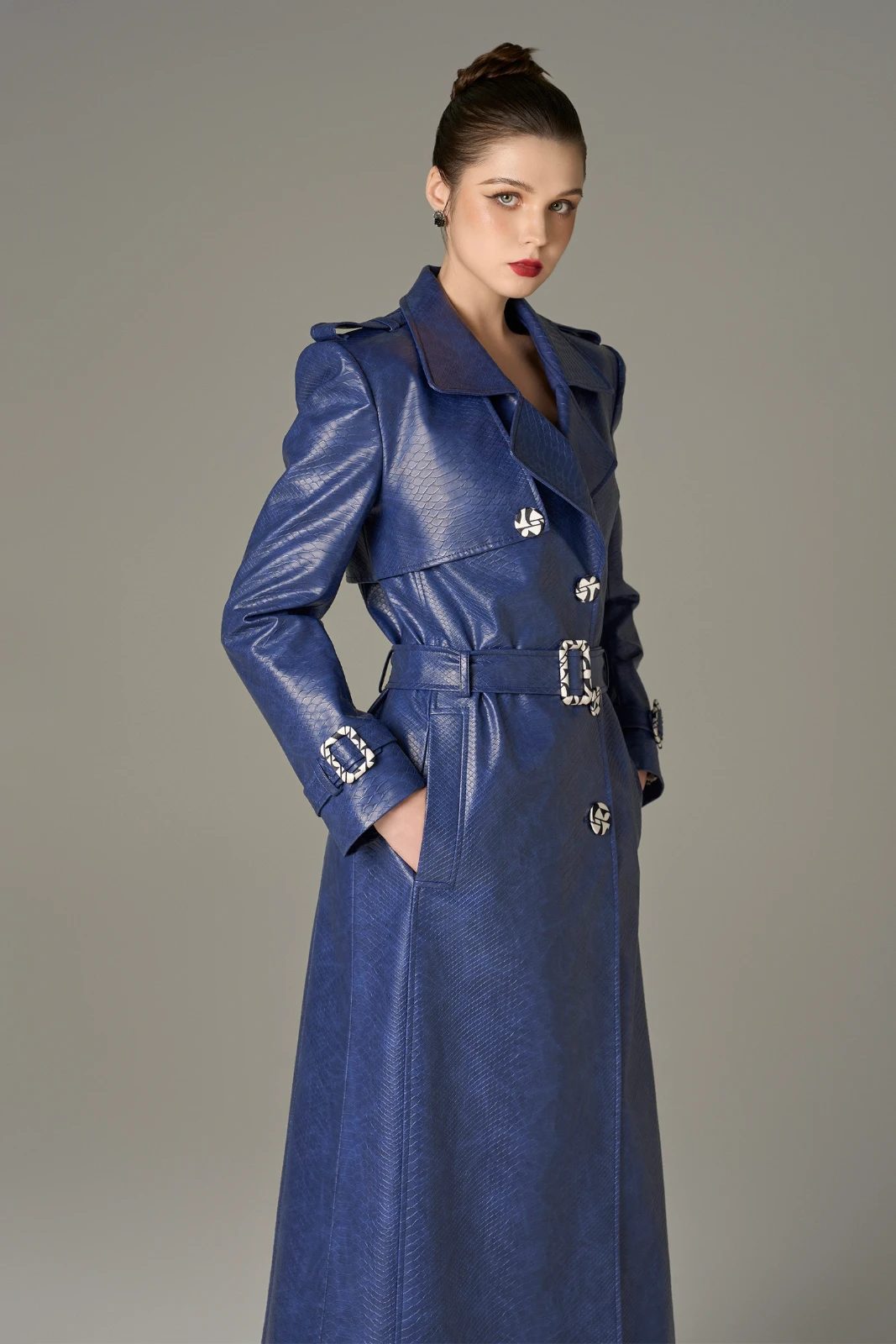 Striking Leather Trench Coat - MEAN BLVD