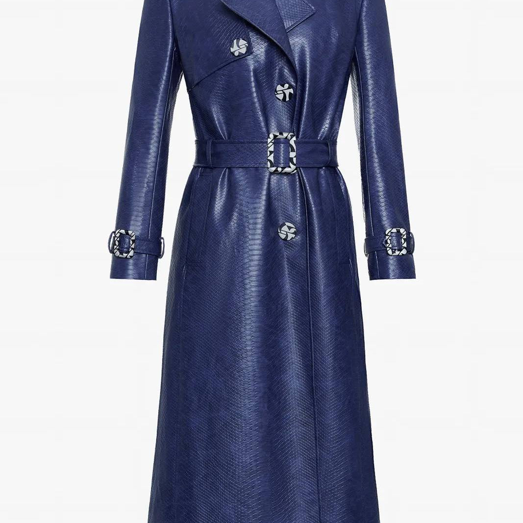 Striking Leather Trench Coat - MEAN BLVD