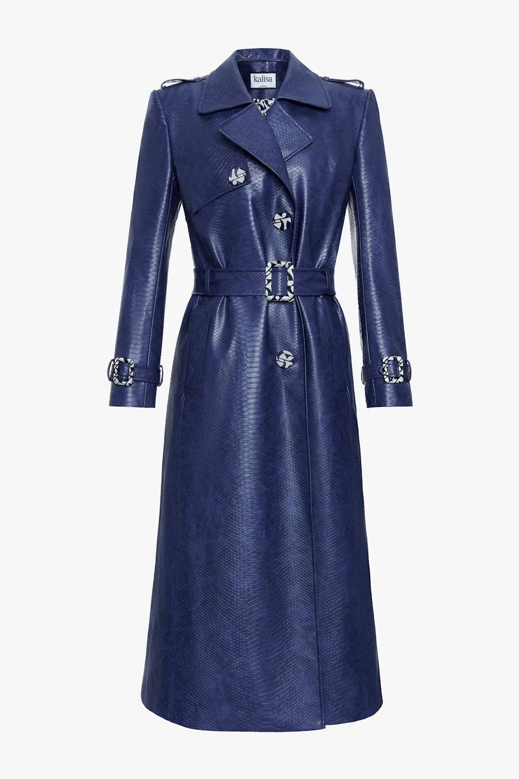Striking Leather Trench Coat - MEAN BLVD