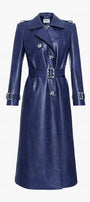 Striking Leather Trench Coat - MEAN BLVD