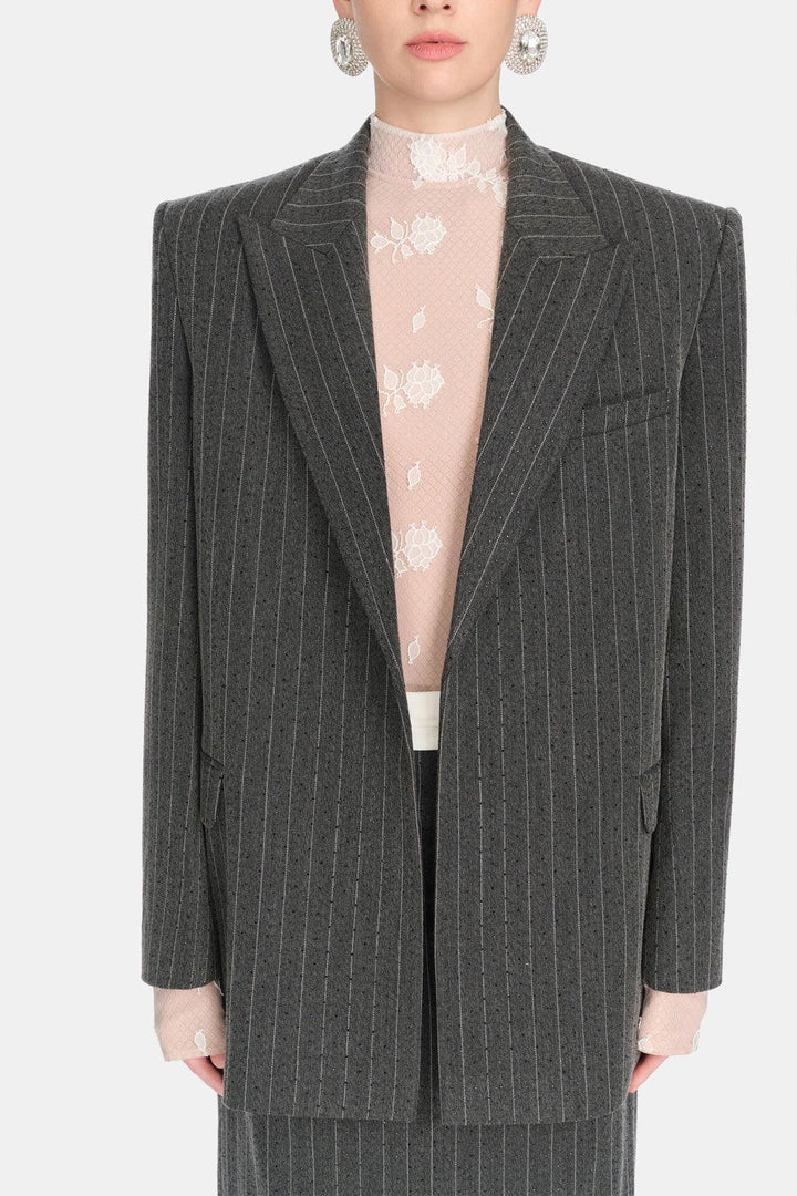 Striped Jacques Blazer - MEAN BLVD