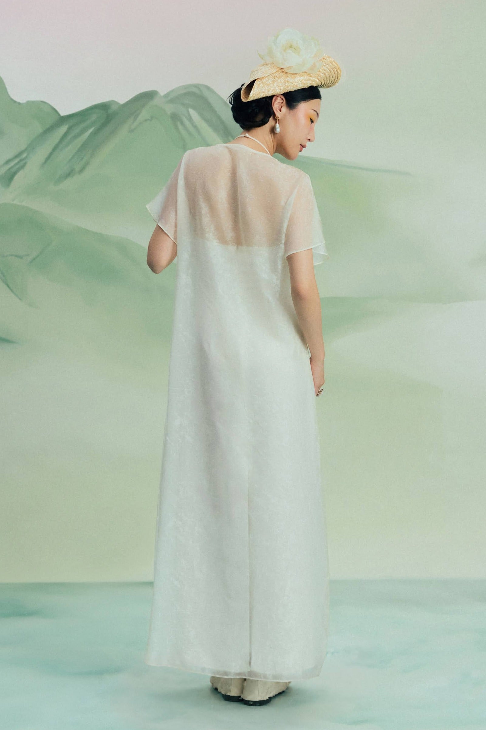 Lien Tam Applique Maxi Dress