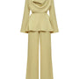 Sunshine Blouson Wide Leg Cotton Silk Floor Length Set - MEAN BLVD