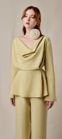 Sunshine Blouson Wide Leg Cotton Silk Floor Length Set - MEAN BLVD