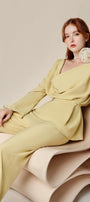 Sunshine Blouson Wide Leg Cotton Silk Floor Length Set - MEAN BLVD