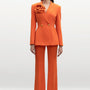 Suzanne Straight Side Pocket Velvet Floor Length Pants - MEAN BLVD