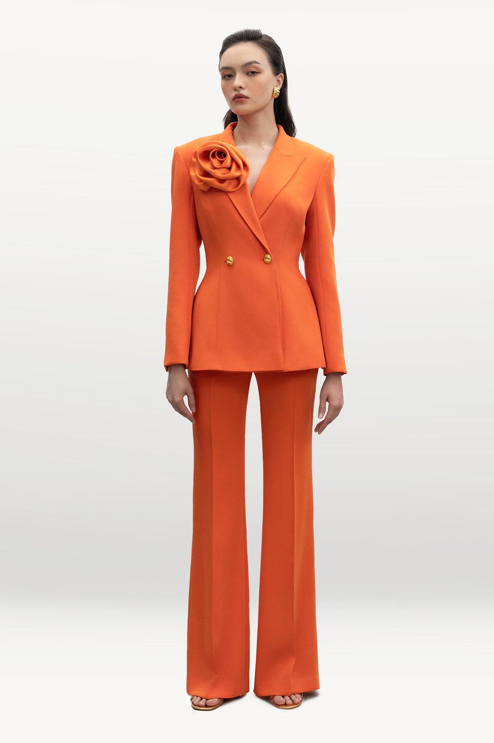 Suzanne Straight Side Pocket Velvet Floor Length Pants - MEAN BLVD