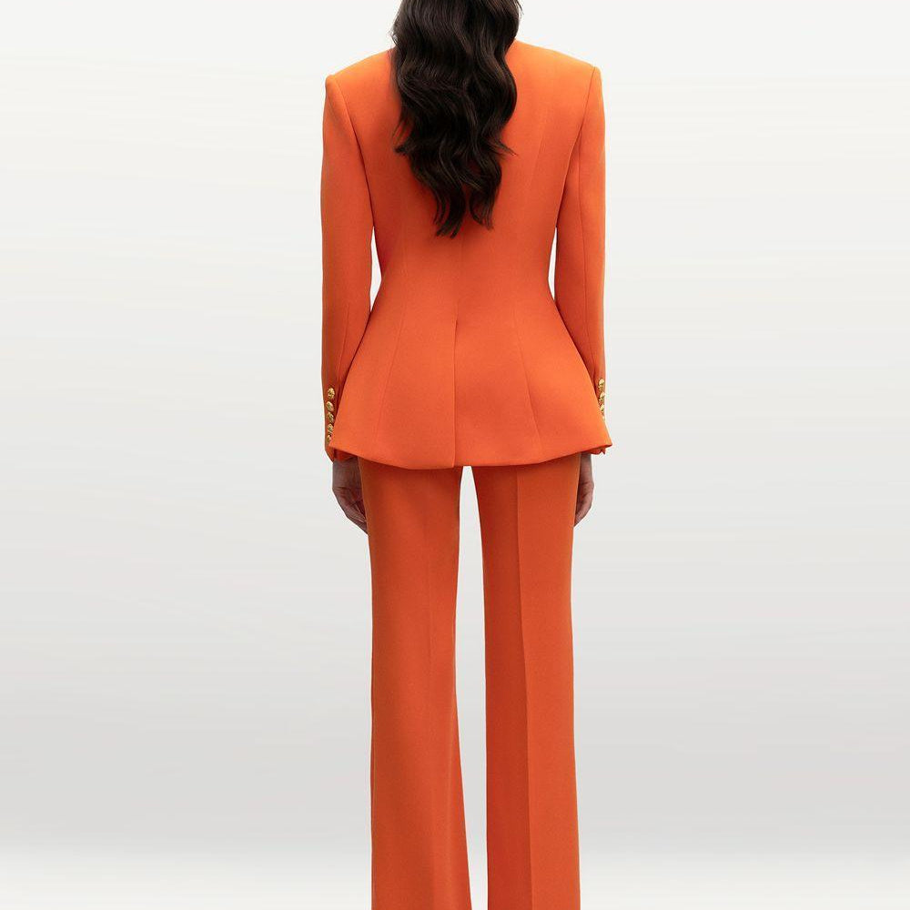 Suzanne Straight Side Pocket Velvet Floor Length Pants - MEAN BLVD