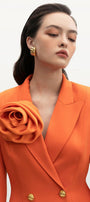 Suzanne Structured Long Sleeved Velvet Blazer - MEAN BLVD