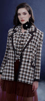Svelte Straight Notch Lapel Tweed Blazer - MEAN BLVD