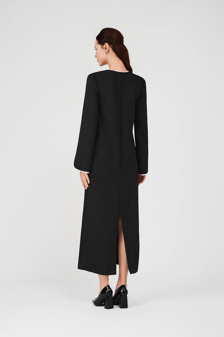 Sydney Straight Scoop Neck Rain Cloth Maxi Dress - MEAN BLVD