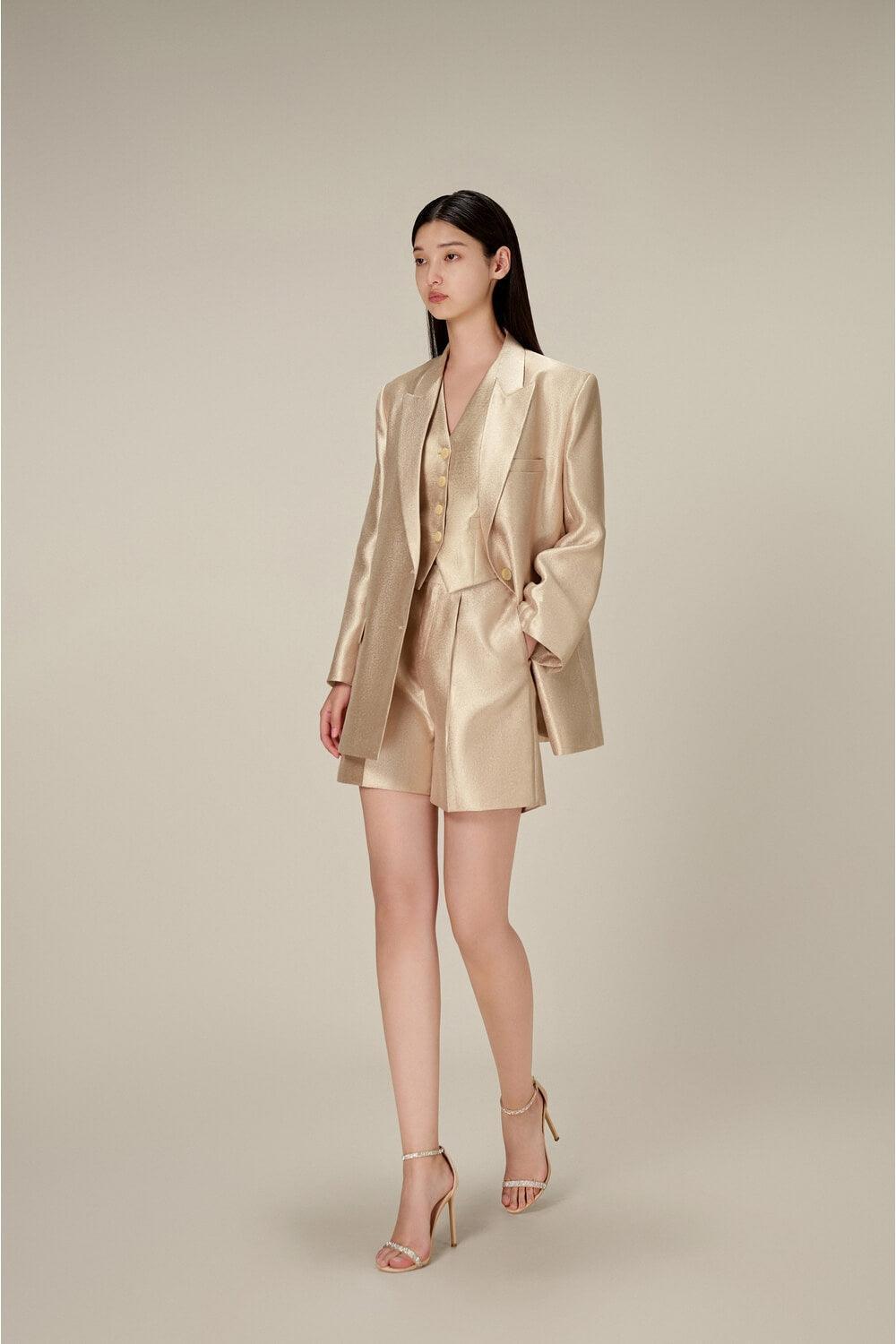 Taffeta Linen Blazer - MEAN BLVD