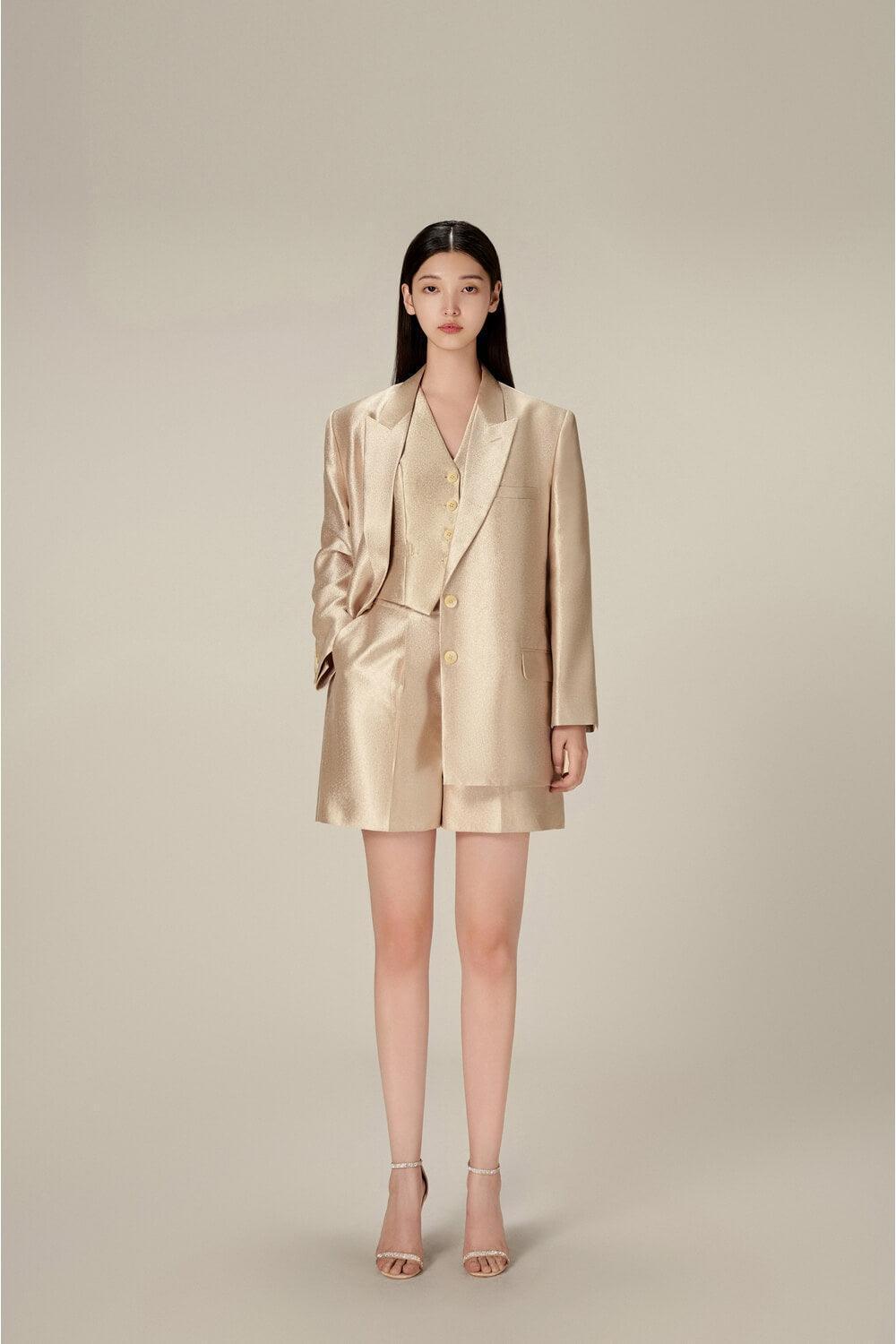 Taffeta Linen Blazer - MEAN BLVD